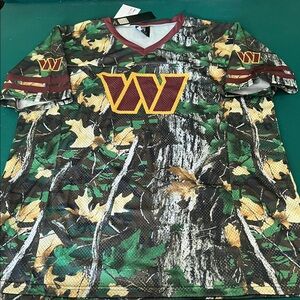 Washington Commanders camo jersey tee